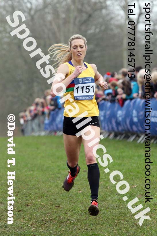 Senior womens Inter Counties Cross Country, Prestwold Hall, Loughborough. Photo: David T. Hewitson/Sports for All Pics